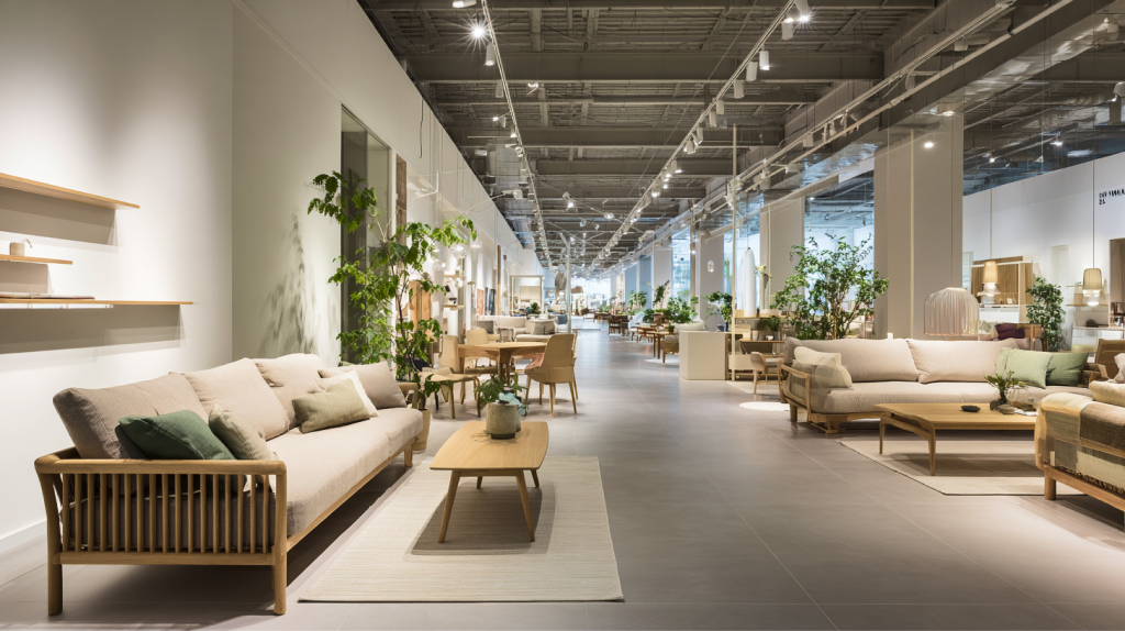 Furniture showroom from the Pier 1 case study design